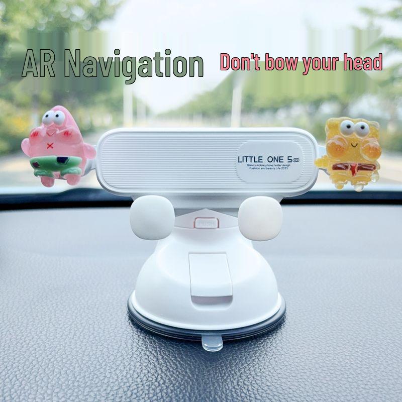 2025 Shockproof Female Cartoon Car Dashboard Mount with Suction Cup