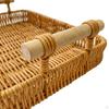 Woven Countertop Organizer Tray with Handles, Basket, Fruit And Vegetables, Ideal for Snacks