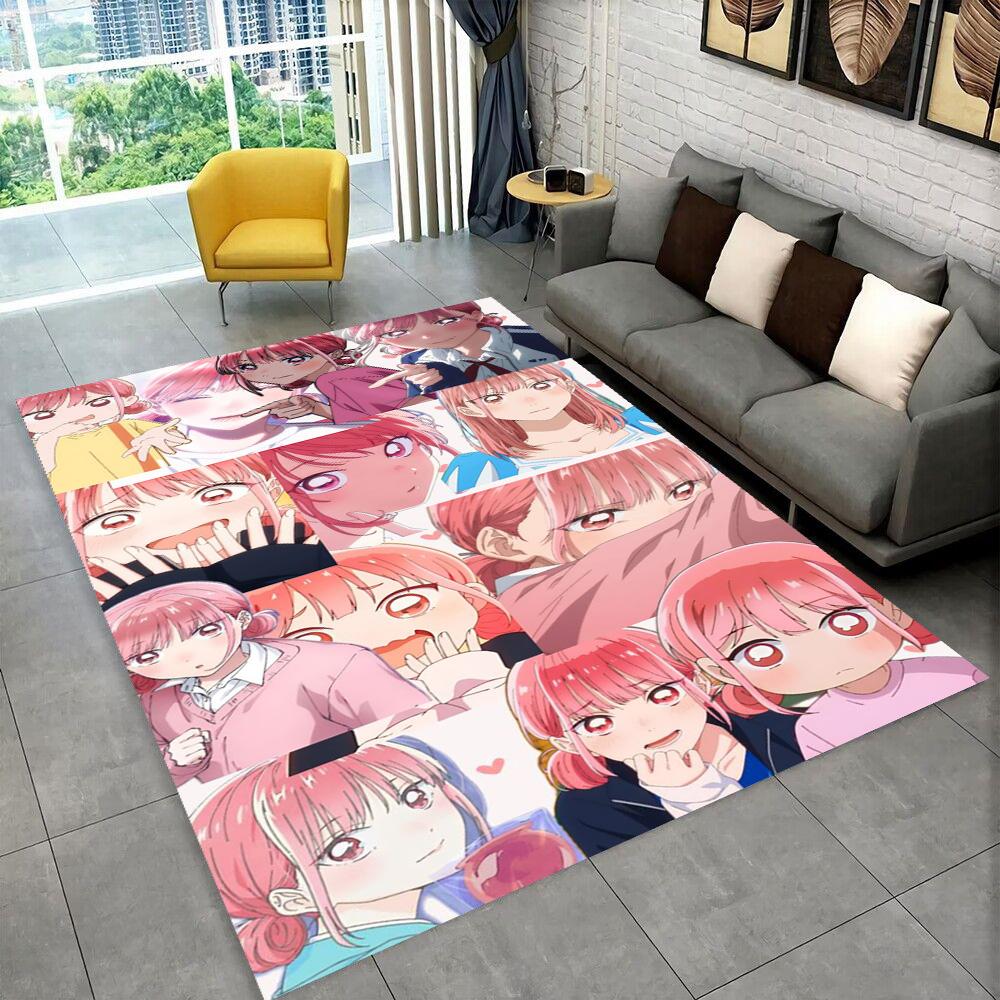 3D Cartoon Blue Box Ao No Hako Love Anime Hina Carpet Rug for Home Living Room Bedroom Sofa Doormat Decor,kid Non-slip Floor Mat