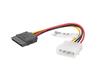 Lanberg Molex Stromkabel(M) -> SATA(F.) 0,15m