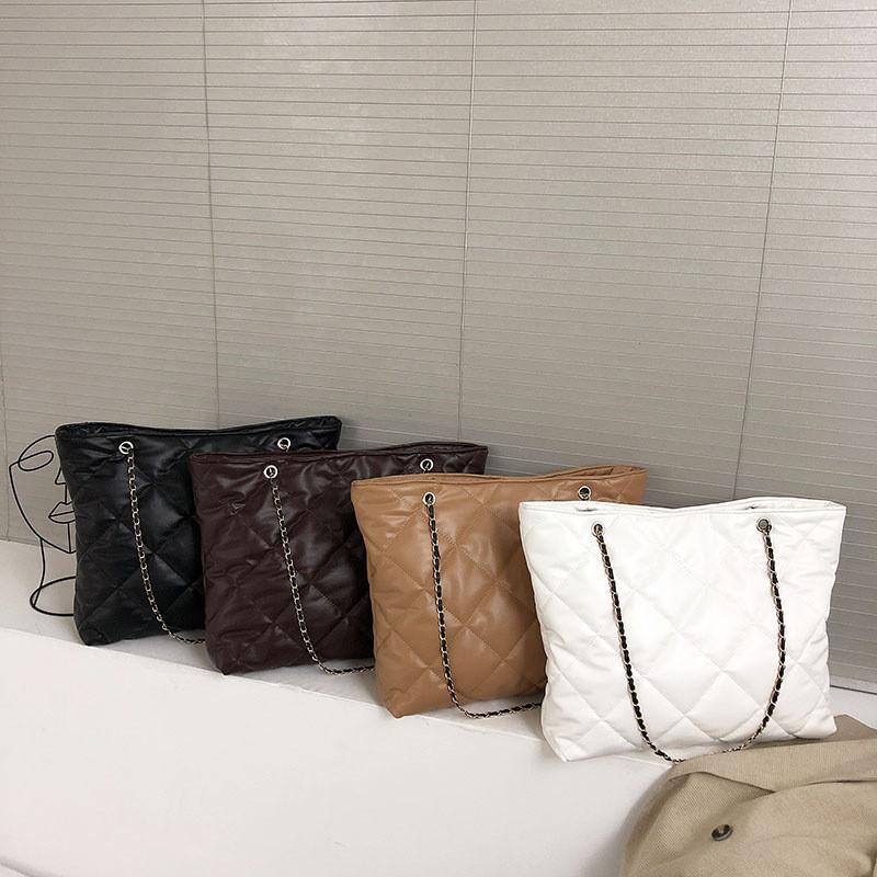 Stylish 2023 Womens Quilted Tote Bag Large Capacity Urban Chic Shoulder Bag