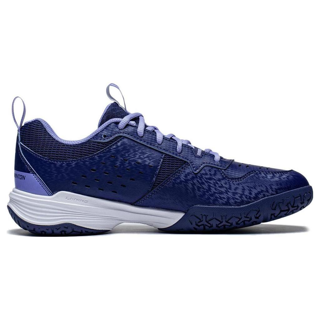 Li Ning Ace Comfortable Slip Resistant, Abrasion Resistant, Breathable Low top Badminton Shoes Unisex Navy AYTT001-1