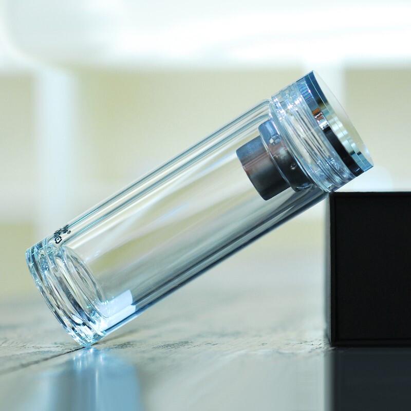 Portable Double-Layer Glass Tea Infuser Cup