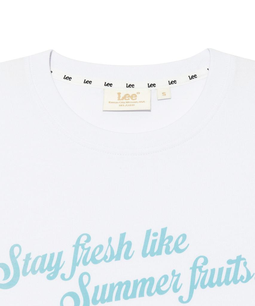LEE Women Fruit Graphic Relaxed T-Shirt White