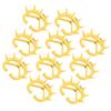 10pcs CalF weaning Nose Rings Plastic Weaning Spiked Ring Preventing Suckling