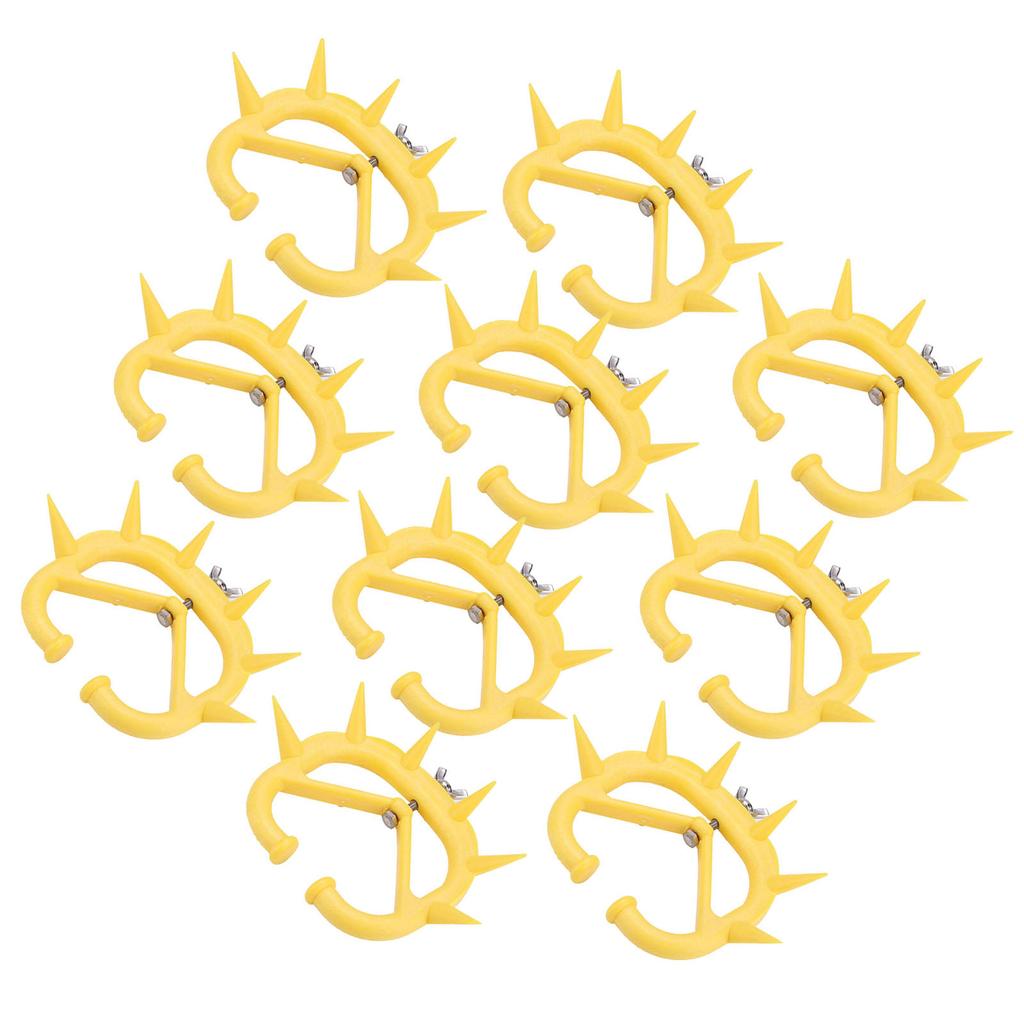 10pcs CalF weaning Nose Rings Plastic Weaning Spiked Ring Preventing Suckling