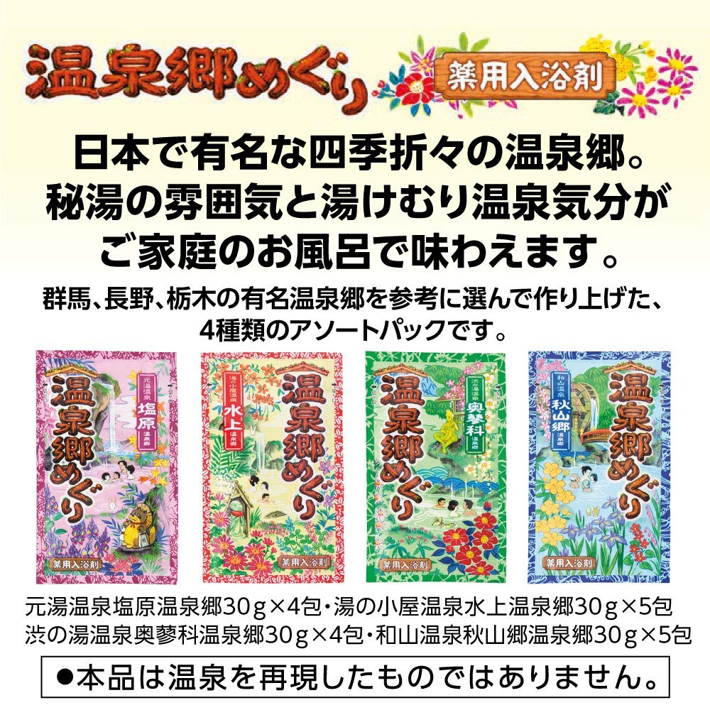 Yumeguri Series [Quasi-drug] Onsenkyo Meguri Bath Additives [18 Packets]