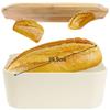 BREAD BOX WITH BAMBOO BOARD CREAM 259303