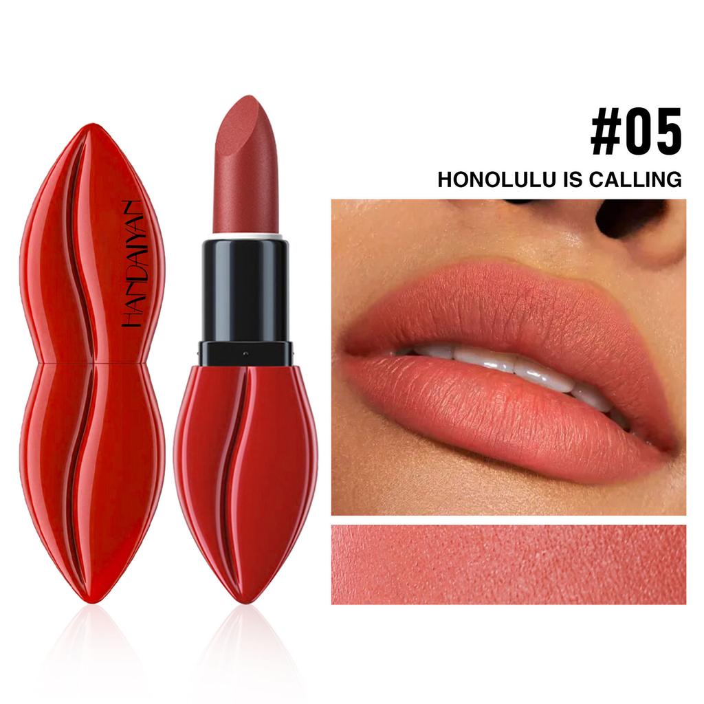 Rossetto Opaco 6 Colori Colori Pieni e Ricchi Idratazione Naturale Confortevole Texture Fine e Liscia Lunga Durata e Facile da Applicare