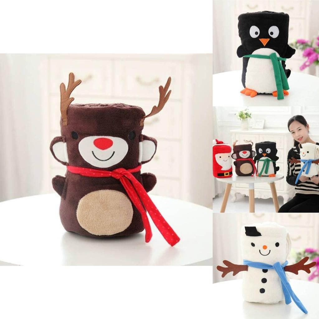 Snowman Plush Throw Blanket For Kids With Lightweight Fiber For Spring And Autumn Use