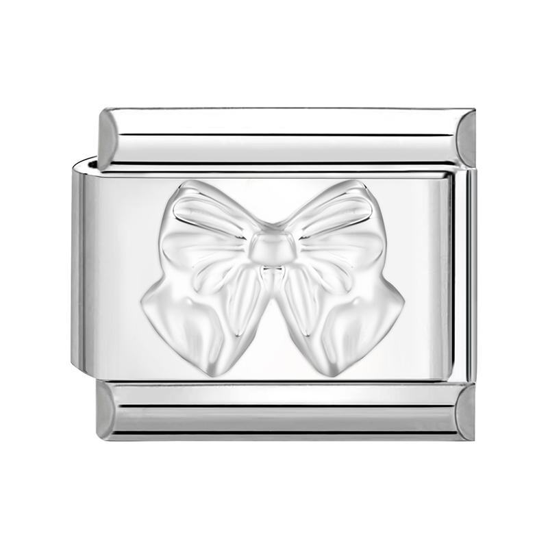 Y2K Heart Bow Knot Star Moon Butterfly Zircon Daisy Cross Italian Charm Links Fit 9mm Stainless Steel Bracelet DIY Making Gifts