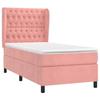 VidaXL Lit à sommier tapissier avec matelas Rose 90x200 cm Velours - Modèle 3129374