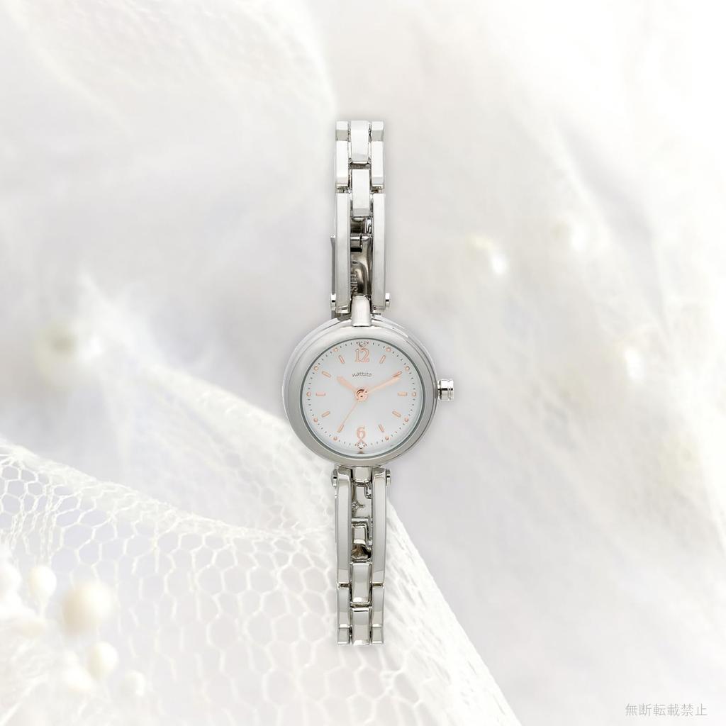 [Fieldwork] Women's Watch Analog 5 ATM Waterproof Metal Band Silver White WP Miju ST288-1