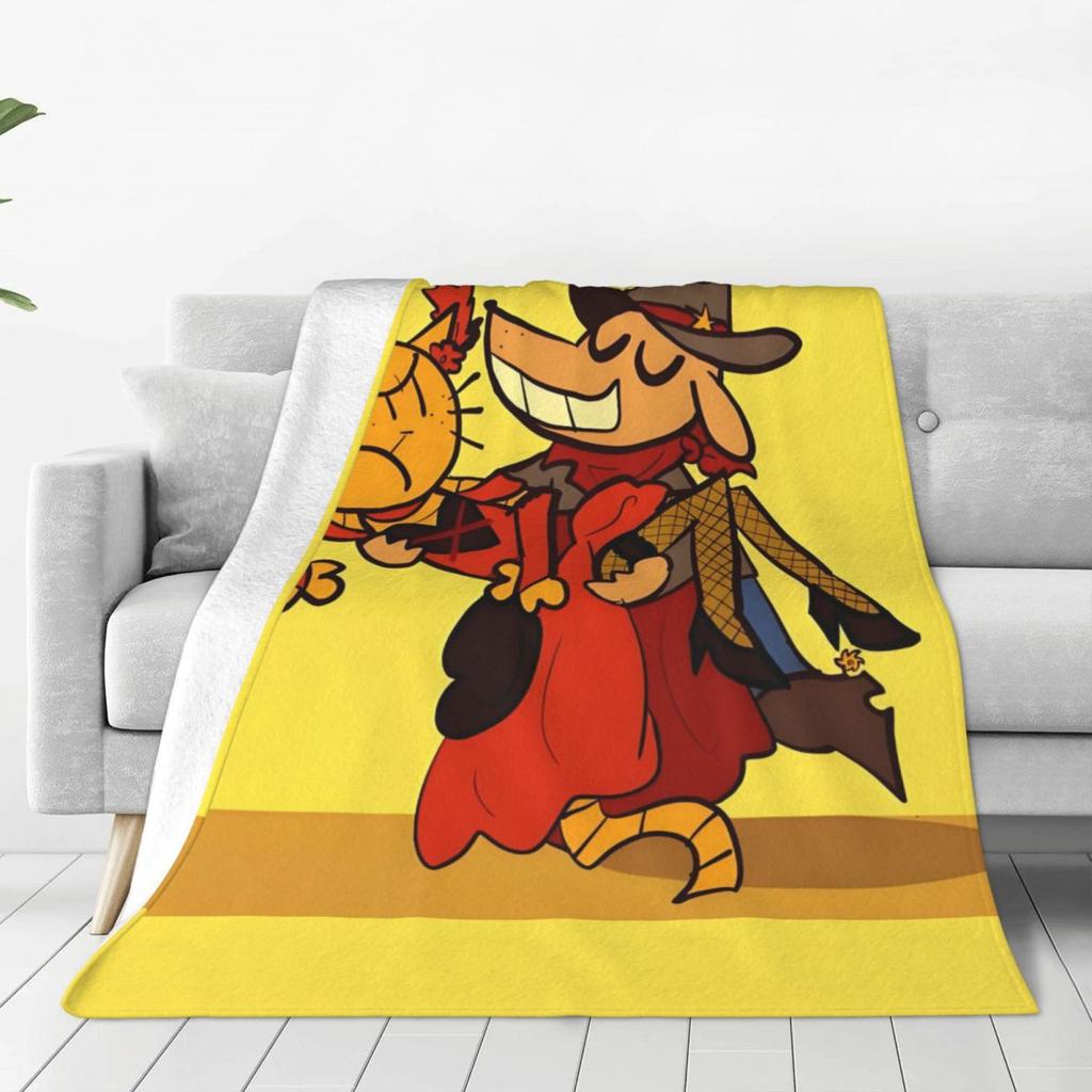 Custom Dogs Wallpaper Blanket Soft Fleece Autumn Warm Flannel Funny Manga Cartoon Throw Blankets For Sofa Travel Bedding Quilt