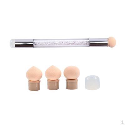 Gradient Brush Polish Painting Dotting Blooming Sponge Stamper Pen
