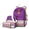 Stylish Premium Quality 3pcs/set Backpack Women Travel Bookbags School Bags For Teenage Girls