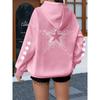 Coole Sternenprint Hoodies Frühling Herbst Winter Y2k Streetwear Lässige Hoodies Pullover Sweatshirts Oberteile Hoodie Sweatshirt