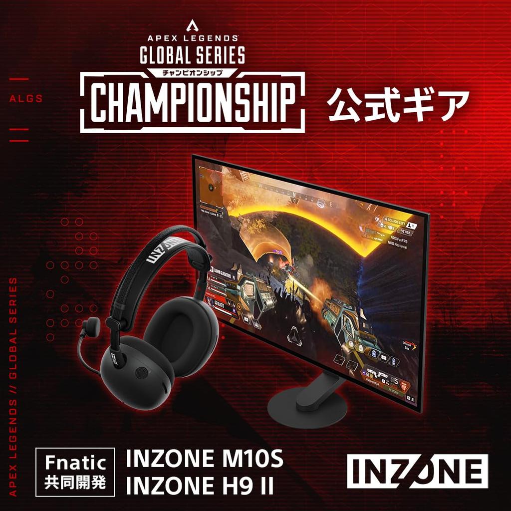 Sony INZONE H9 II Gaming Headset WH-G910N Wireless Bluetooth Noise Cancelling 3D Sound Low Latency Boom Mic Black