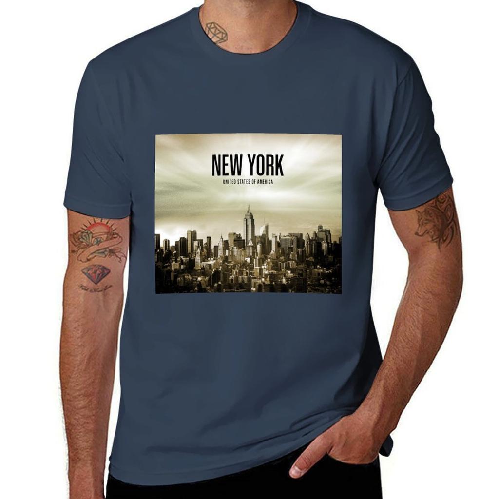New York USA TShirt man t shirts high quality luxury brand t shirt custom print TShirt
