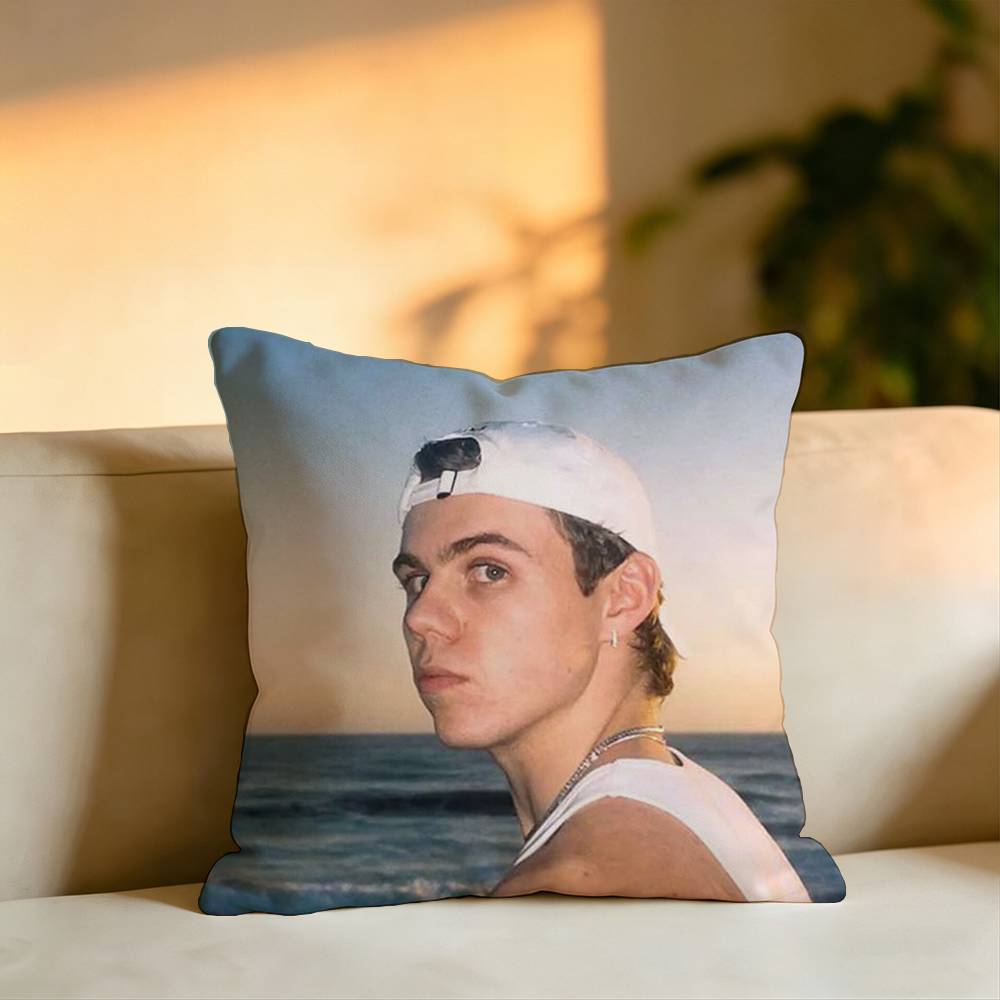 Hot Singer The Kid LAROI Pillow Case Square DoubleSided Sofa Cushion Cover Bedroom Bedside Pillow