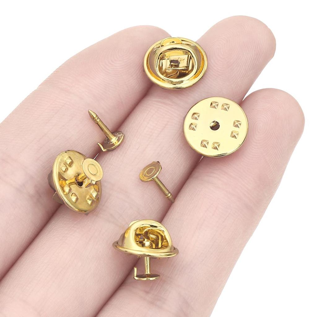 Copper Butterfly Clip Bayonet Brooch for DIY Jewelry Making Accessories