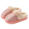 Cotton slippers women's autumn and winter new home indoor plush warm thick-soled non-slip floor cotton shoes men's outer wear