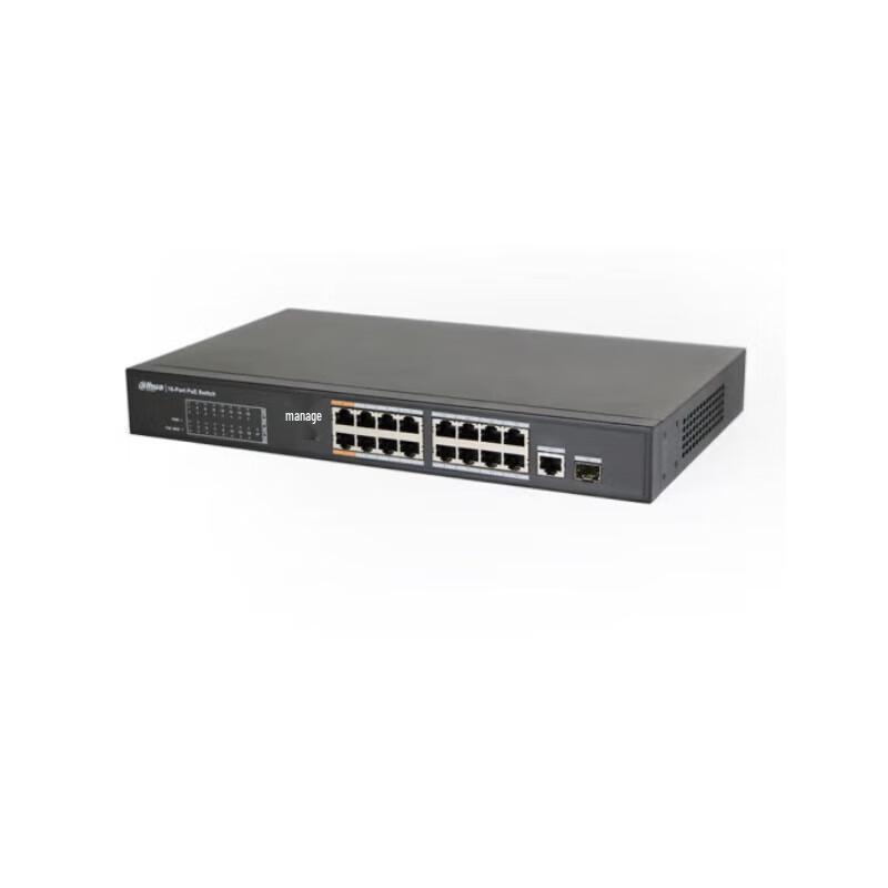 

Dahua 16-Port 100M PoE Unmanaged Switch