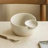 Internet Celebrity Creative Ceramic Bowl 5 Inch Divider Bowl Household Tableware Dumpling Bowl Divider Bowl French Fries Ketchup Bowl