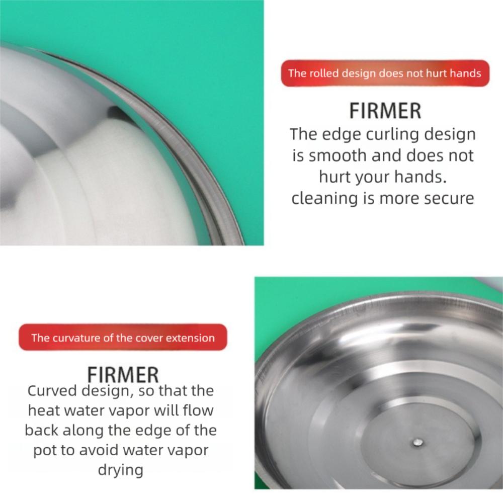 Universal Round Pot Lids Cover 28/32/36/40cm Cooking Pot Wok Lid  Kitchen Accessories