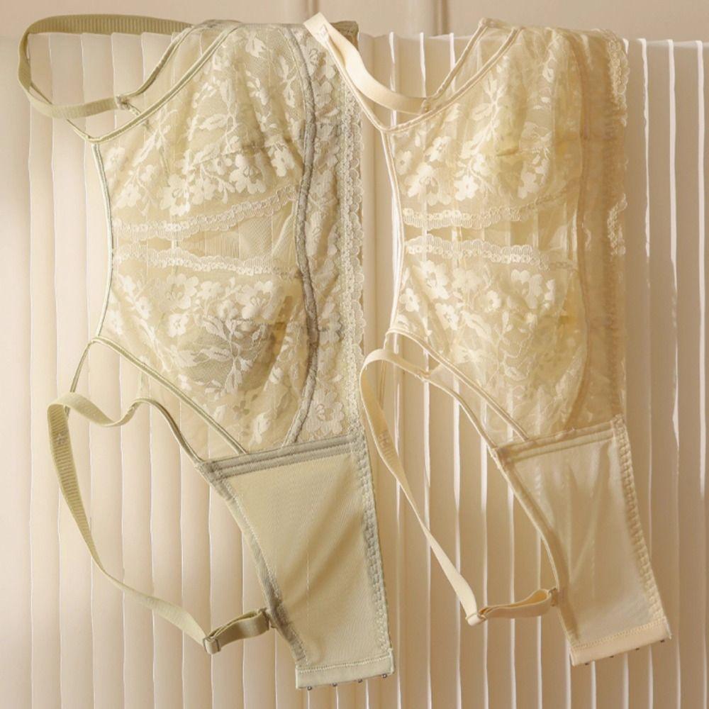 Anti-sagging Wireless Deep V Bra Shockproof Lace Thin Bra Fashion Underwear for Women  Girls