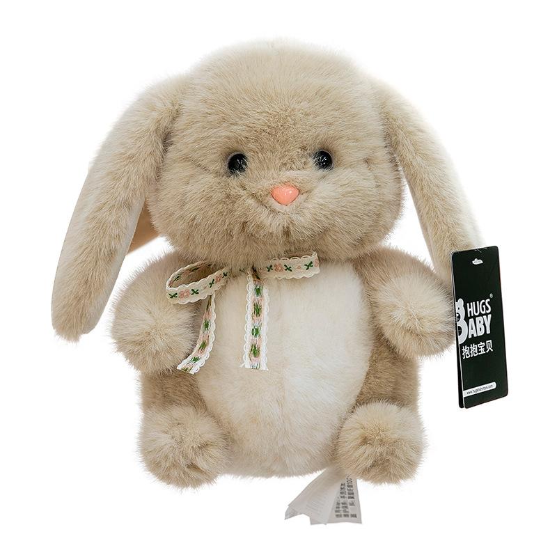 Super Cute Alison Lop-eared Rabbit Plush Toy Children's Birthday Gift Cute Pet Ornament Girl Ribbon Rabbit Doll