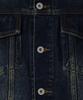 Musinsa Standard Big Brush Relaxed Denim Trucker Jacket [Dark Blue]
