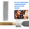 Full Metal Copper Pipe Cleaner Tube Cleaning Brush for Drill with Replaceable Brushes for Professional Plumbers Industry