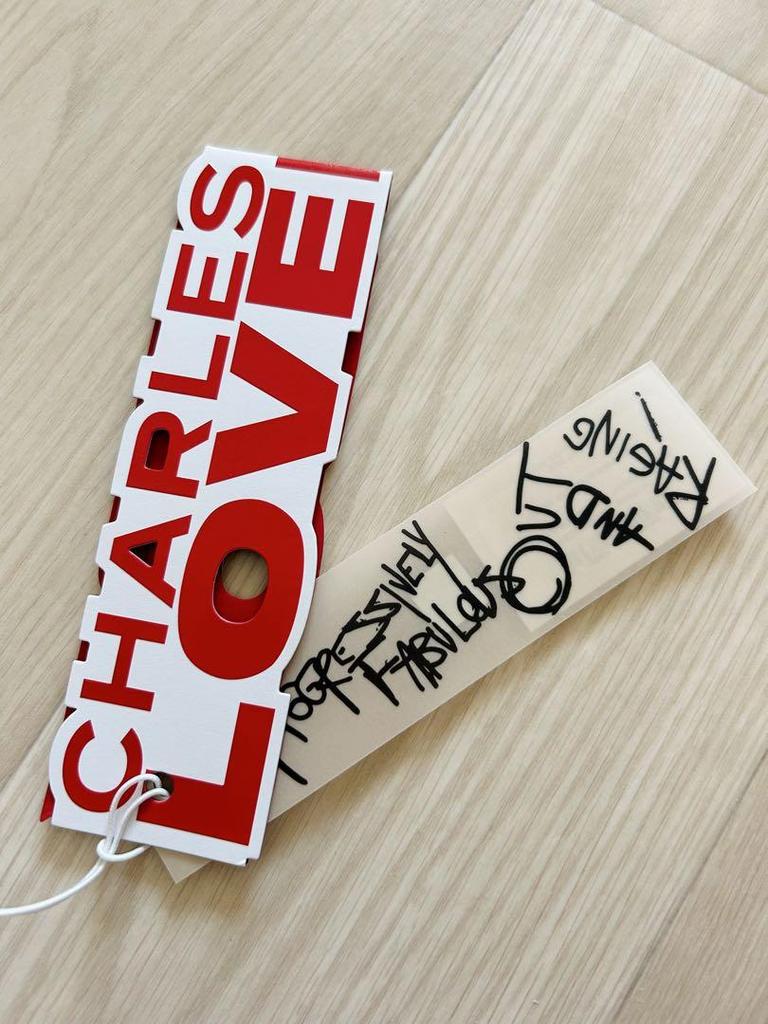 [USED] Charles Jeffrey LOVERBOY Knit Hat, Red, Unisex