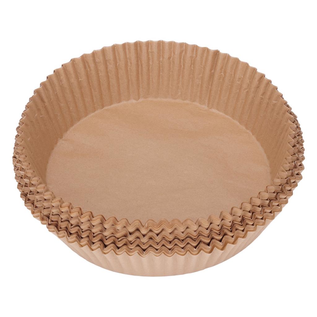 100PCS Disposable Paper Liner Non Stick Silicone Oil Paper Tray Kitchen Fryer Baking Supply