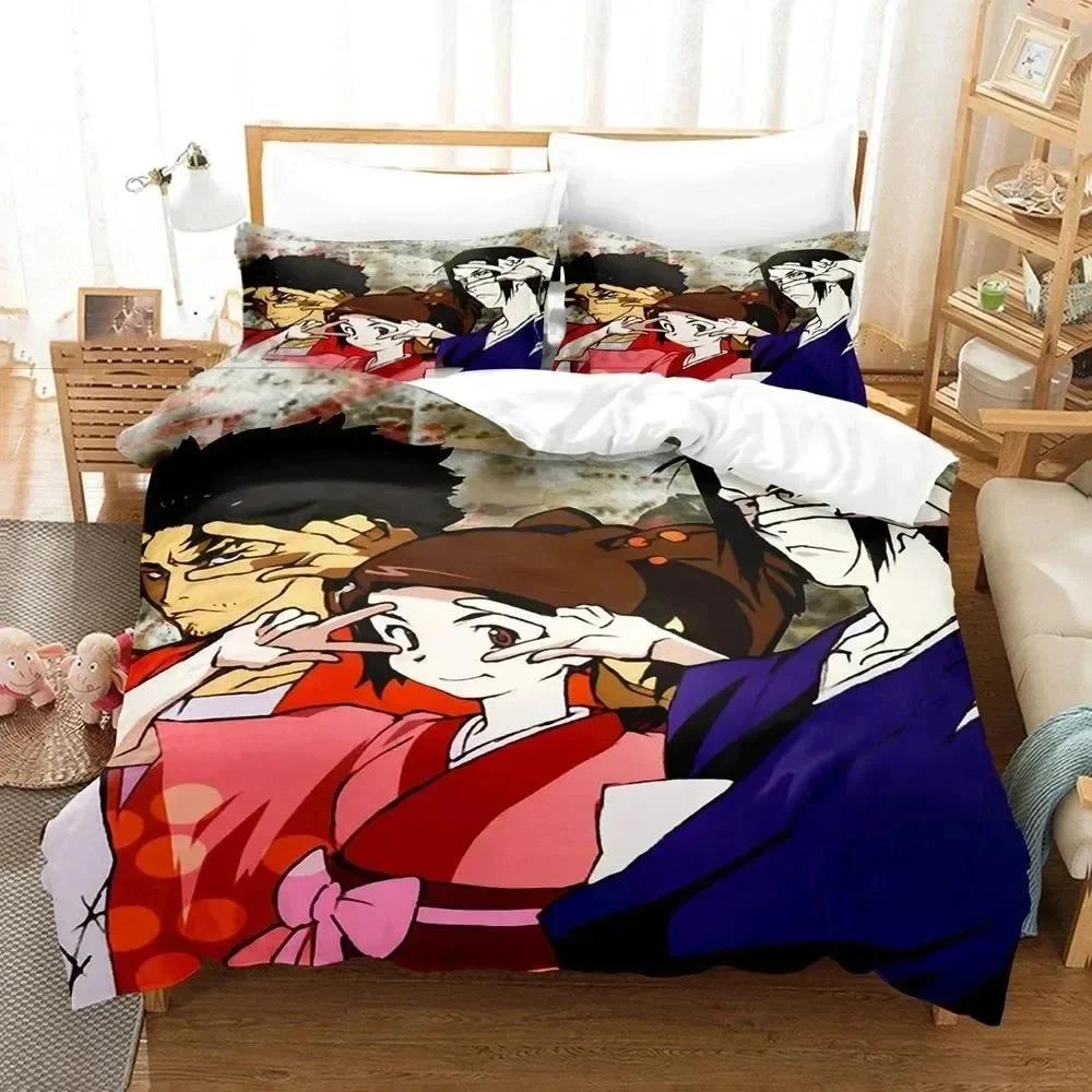 Neuer 3D-Druck Samurai Champloo Bequemer Bettbezug Steppdecke Kissenbezug Bettwäscheset Kinder Schlafzimmer Dekoration Heimtextil