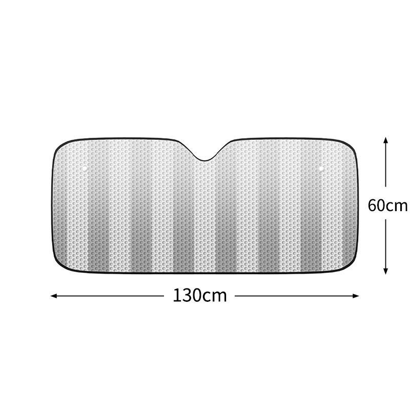 Six-Piece Car Sunshade Set: Mesh Side & Rear Window Shades, Summer Sun Protection, Aluminum Foil Sun Visor, Front Windshield Sunshade.