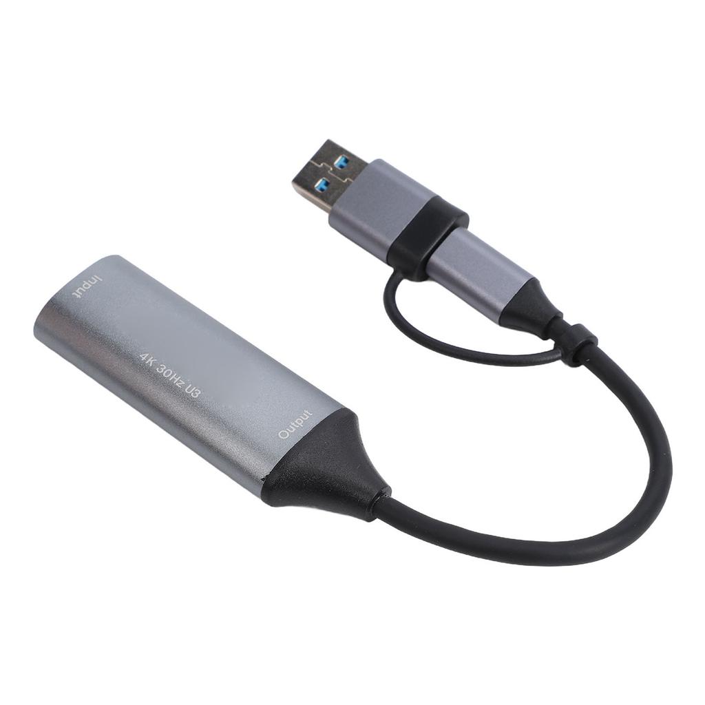 4K 30hz Video Capture Card HDTV HD Multimedia Interface to USB 3.0 Type C 3.0 Game Capture Card for Live Streaming Game