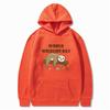 New World Wildlife Day hoodie sleeping bear print sweatshirt sweater autumn and winter velvet