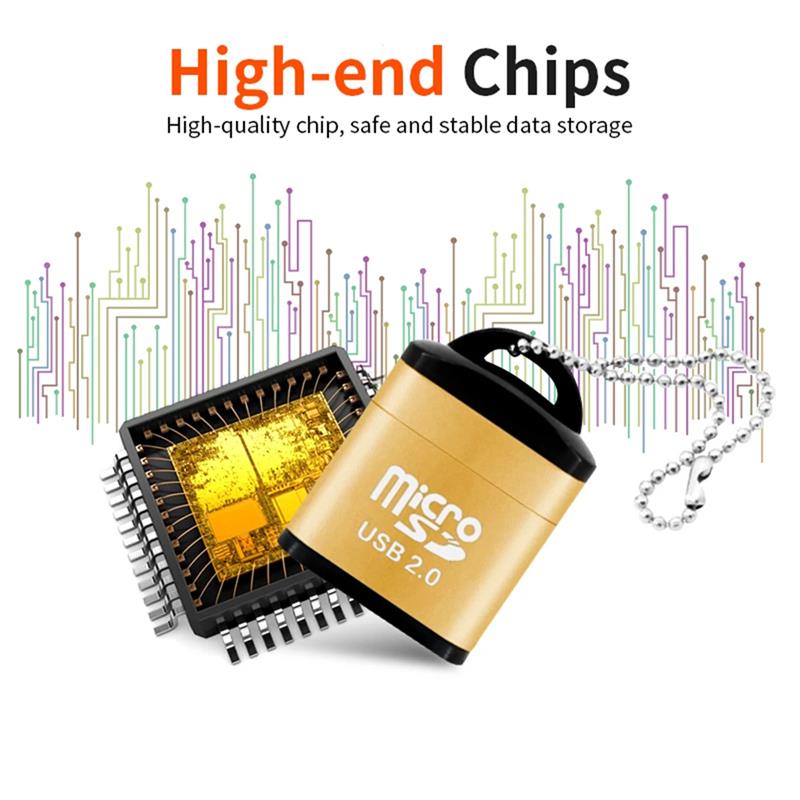 USB Micro SD Card Reader USB 2.0 Mini Mobile Phone Memory TF Card Reader High Speed USB Adapter For Computer Laptops Accessories