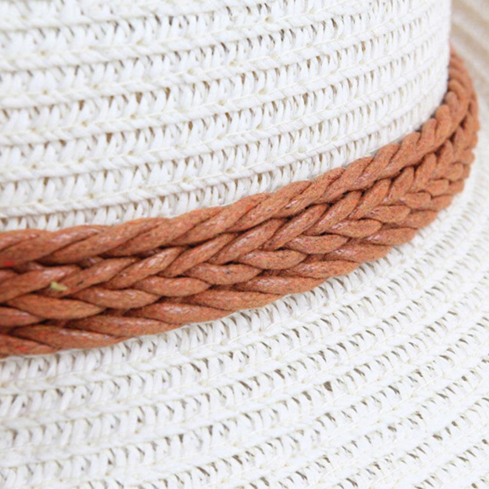 Kids Girls Cute Fashion Flower Large Brim Sunscreen Beach Sun Straw Hat