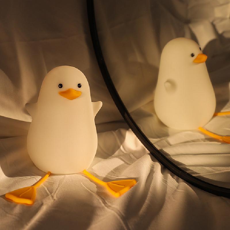 Charmante LED-Möwen-Nachtlampe Touch-Steuerung Cartoon-Stil Für Einzigartige Geschenke