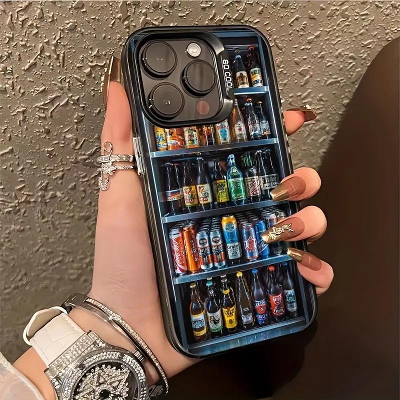 The Ice Chest With Drink Pattern Phone Case For iPhone 16 15 14 13 12 11 17 Air Pro Max 16 Plus 7 8 Plus X XR XS Max Back Cover