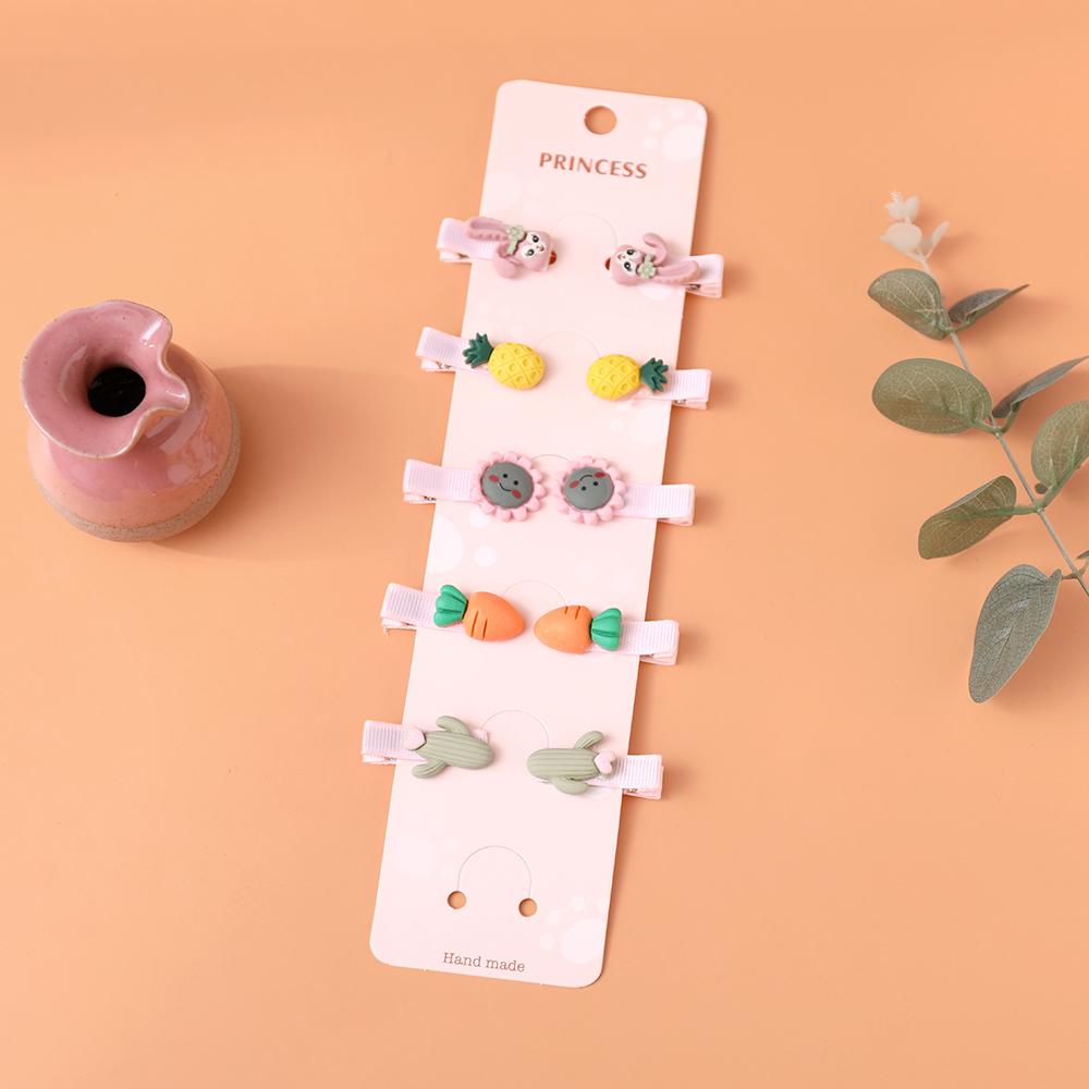Haarnadel Cartoon Niedliche Kinder Haarnadel Set Baby Haarnadel Baby Mädchen Schleife Blume Haarnadel Stern