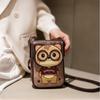 BEIBAOBAO Cute Cartoon Bear Mobile Phone Bag 2026 New Style Women's Change Bag Fashionable High-end PU Shoulder Messenger Bag Female Mini Small Wallet