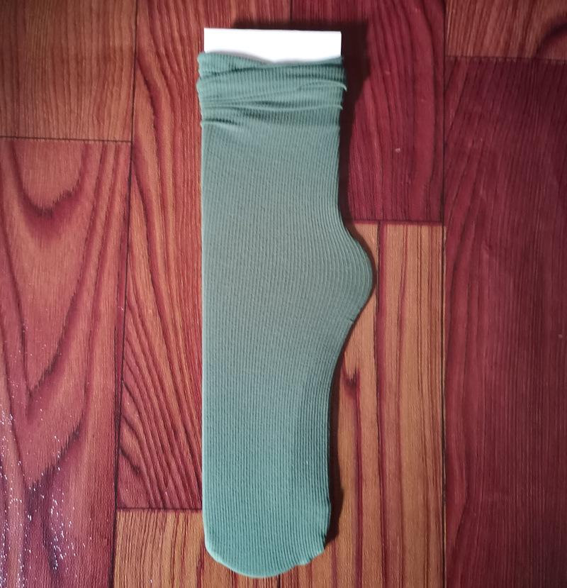 Women's Summer Thin Allpurpose Solid Color Retro Vertical Stripe In The Long Tube Pile Socks