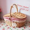 Basket Woven Wicker Flower Picnic Baskets Storage Wedding Girl Willow Handle Easter Handles Vegetable Garden Kitchen Decorative