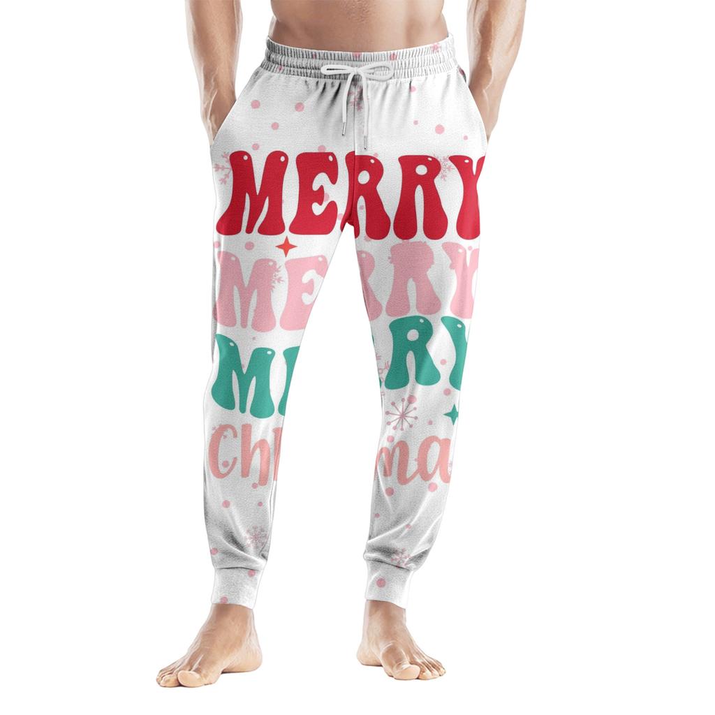 Men's Drawstring Pocket Casual Pants, Checkered Striped Printed Pocket Casual Pants, Home Sleeping Pants