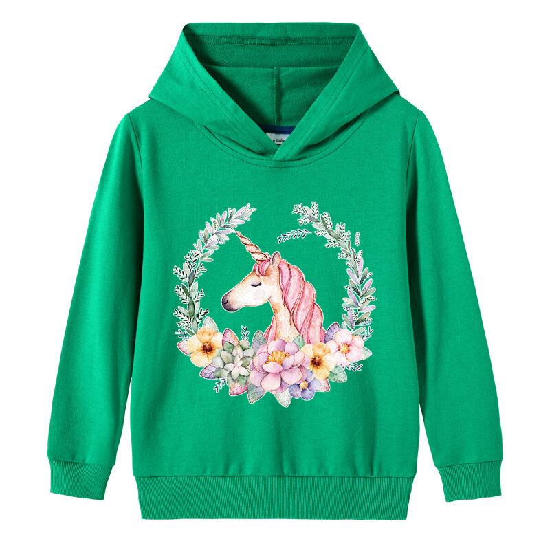 Unicorn Hoodie Sweater with Pocket for Kids Boys Girls Children's Clothing Sweatshirt