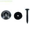 1 Pair Mushroom Head Guitar Strap Buttons Locks With Mounting Screws